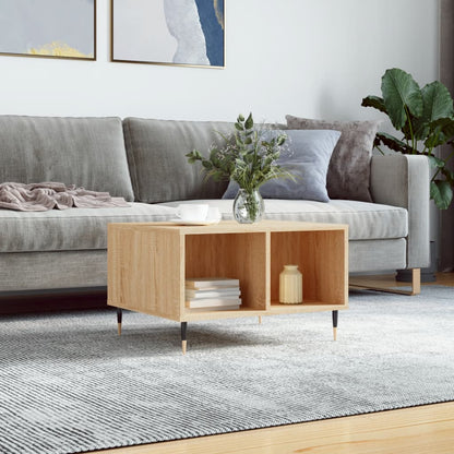 Tavolino Salotto Rovere Sonoma 60x50x36,5 cm Legno Multistrato | homemem39