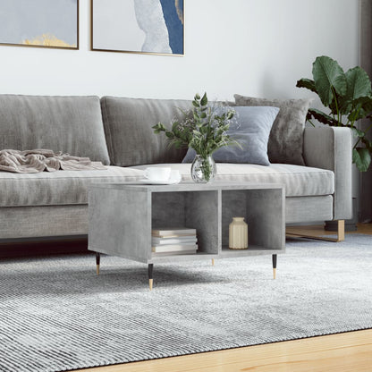 Tavolino Salotto Grigio Cemento 60x50x36,5 cm Legno Multistrato | homemem39