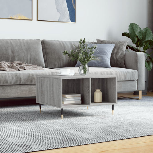Tavolino da Salotto grigio sonoma 60x50x36,5 cm in Multistrato | homemem39