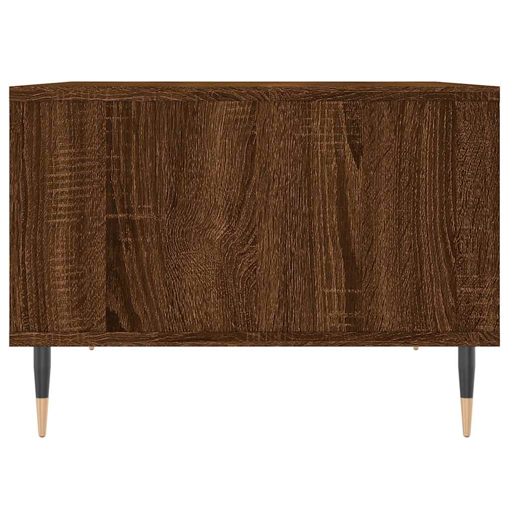 Tavolino da Salotto Rovere Marrone 60x50x36,5 cm in Multistrato