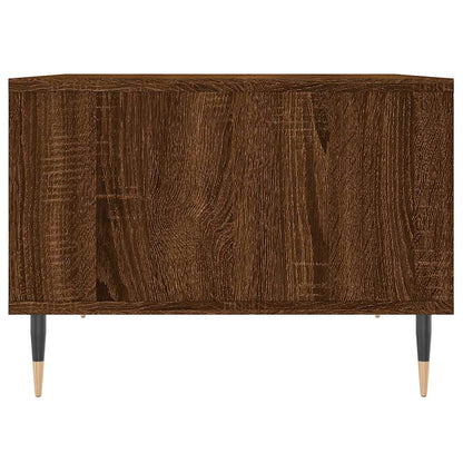 Tavolino da Salotto Rovere Marrone 60x50x36,5 cm in Multistrato