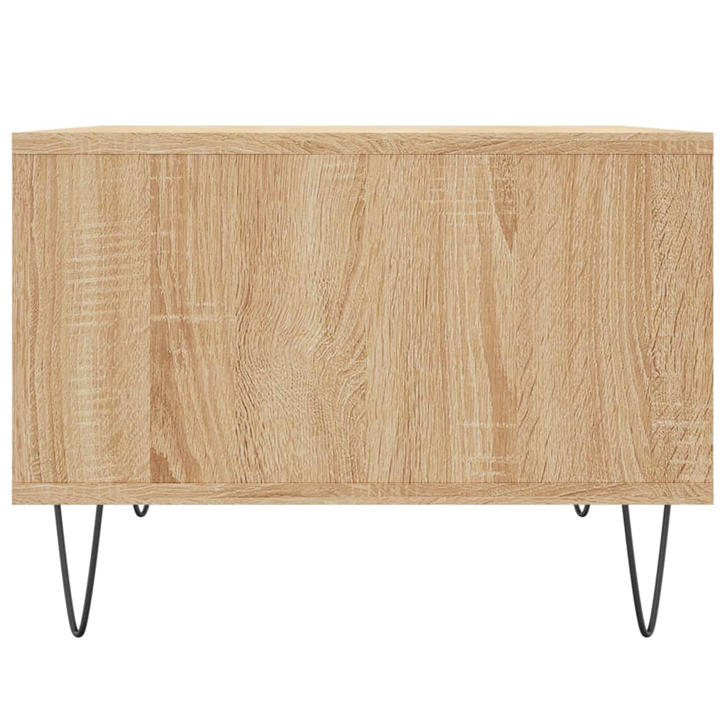 Tavolino Salotto Rovere Sonoma 60x50x36,5 cm Legno Multistrato