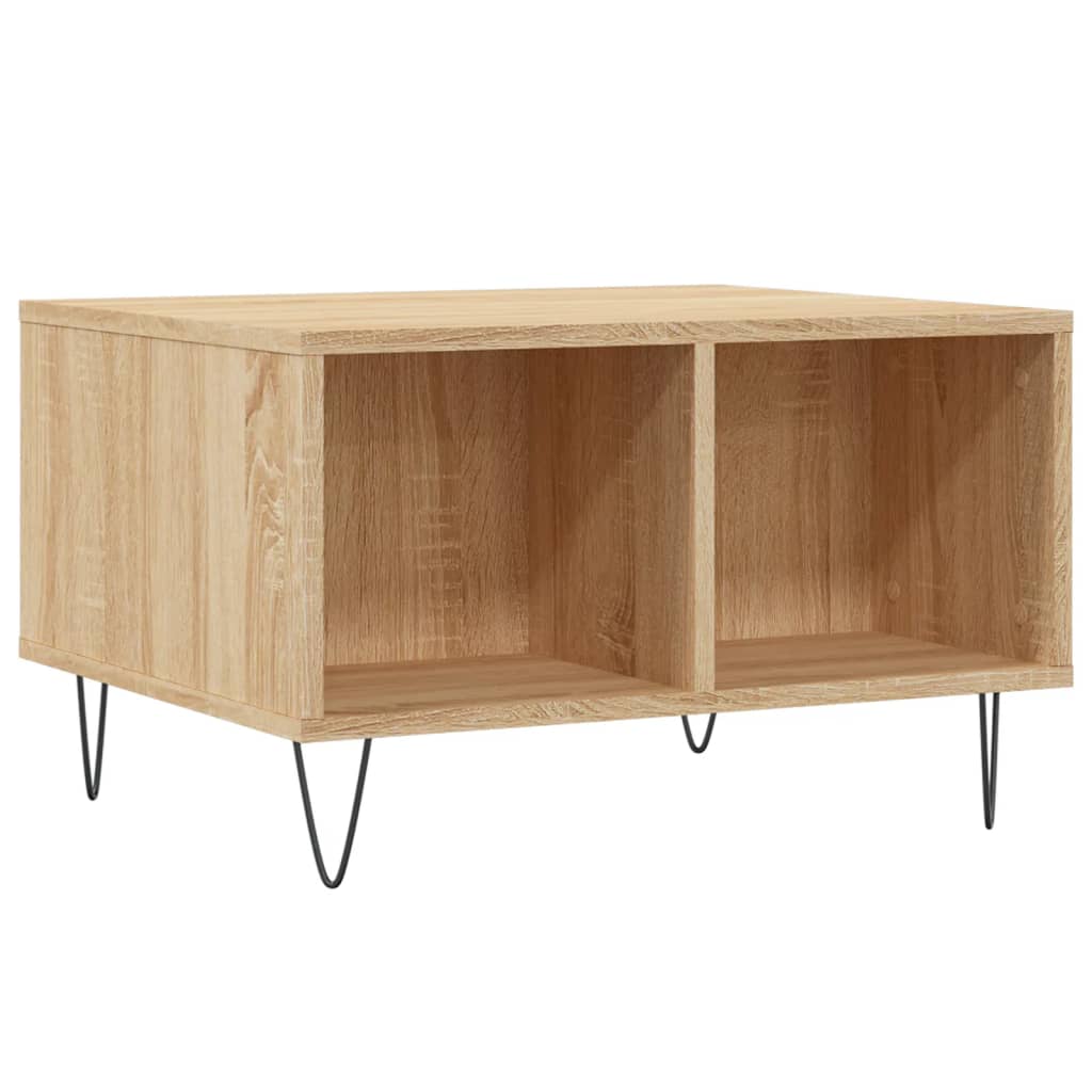 Tavolino Salotto Rovere Sonoma 60x50x36,5 cm Legno Multistrato | homemem39