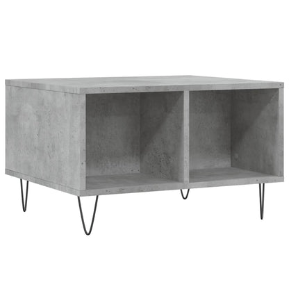 Tavolino Salotto Grigio Cemento 60x50x36,5 cm Legno Multistrato | homemem39