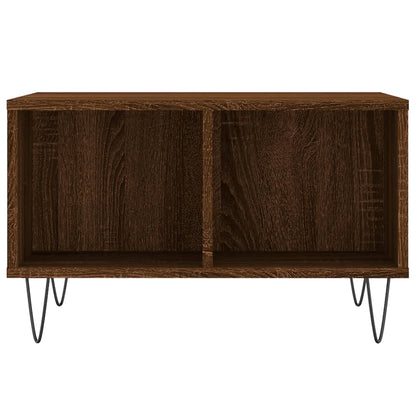 Tavolino da Salotto Rovere Marrone 60x50x36,5 cm in Multistrato