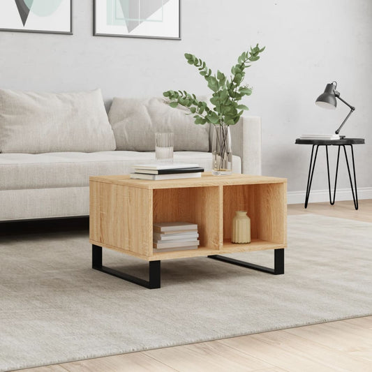 Tavolino Salotto Rovere Sonoma 60x50x36,5 cm Legno Multistrato | homemem39