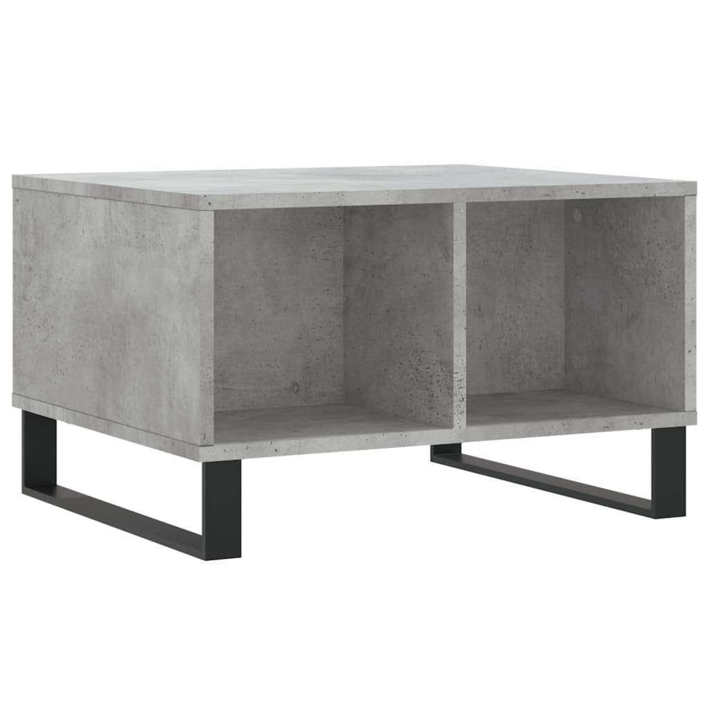 Tavolino Salotto Grigio Cemento 60x50x36,5 cm Legno Multistrato | homemem39