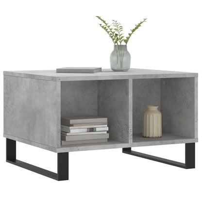 Tavolino Salotto Grigio Cemento 60x50x36,5 cm Legno Multistrato | homemem39