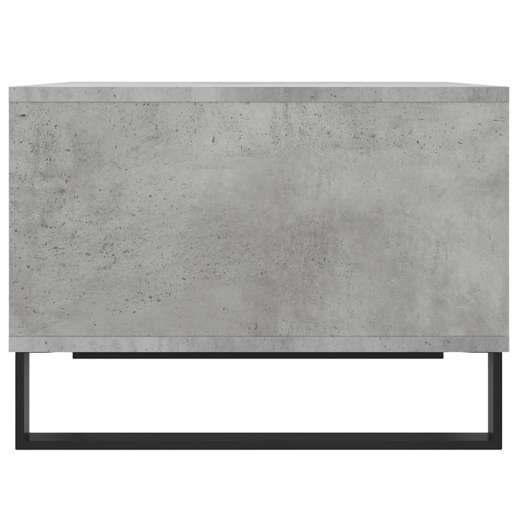Tavolino Salotto Grigio Cemento 60x50x36,5 cm Legno Multistrato