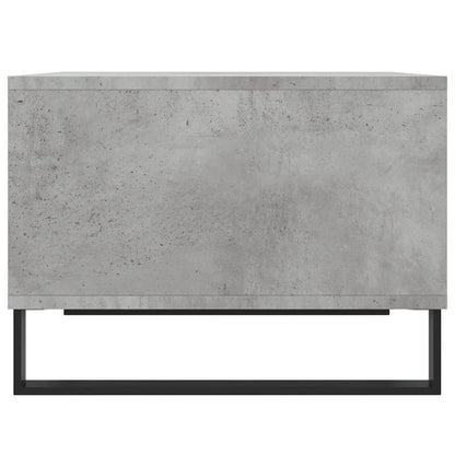 Tavolino Salotto Grigio Cemento 60x50x36,5 cm Legno Multistrato