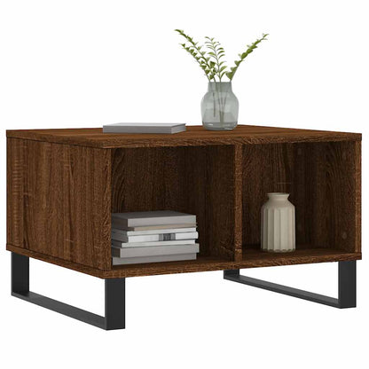 Tavolino da Salotto Rovere Marrone 60x50x36,5 cm in Multistrato | homemem39