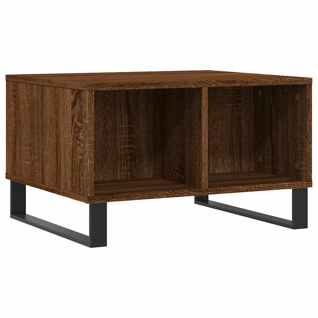 Tavolino da Salotto Rovere Marrone 60x50x36,5 cm in Multistrato | homemem39