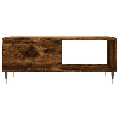 Tavolino da Salotto Rovere Fumo 90x50x36,5 cm Legno Multistrato | homemem39