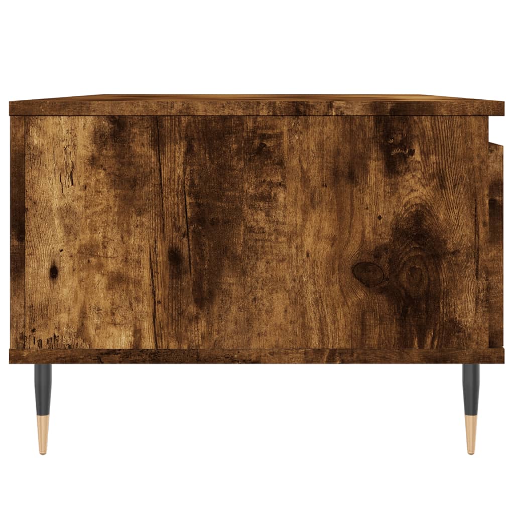 Tavolino da Salotto Rovere Fumo 90x50x36,5 cm Legno Multistrato | homemem39