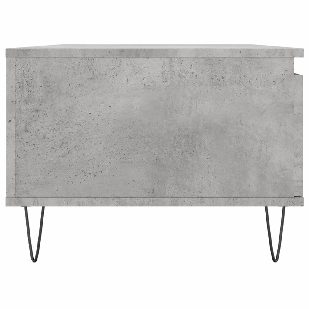 Tavolino Salotto Grigio Cemento 90x50x36,5 cm Legno Multistrato | homemem39