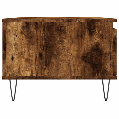 Tavolino da Salotto Rovere Fumo 90x50x36,5 cm Legno Multistrato | homemem39