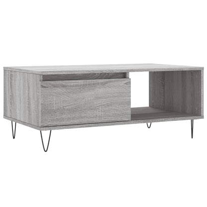Tavolino Salotto Grigio Sonoma 90x50x36,5 cm Legno Multistrato | homemem39