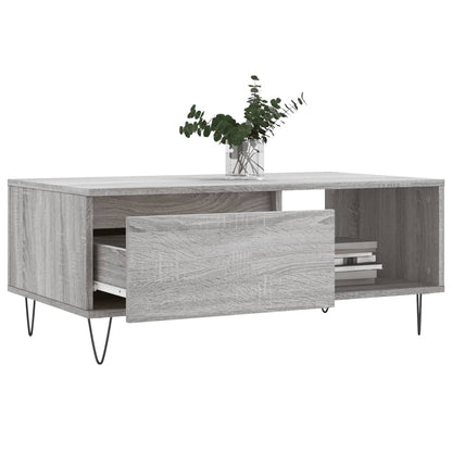 Tavolino Salotto Grigio Sonoma 90x50x36,5 cm Legno Multistrato | homemem39