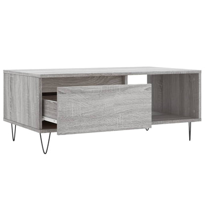 Tavolino Salotto Grigio Sonoma 90x50x36,5 cm Legno Multistrato | homemem39