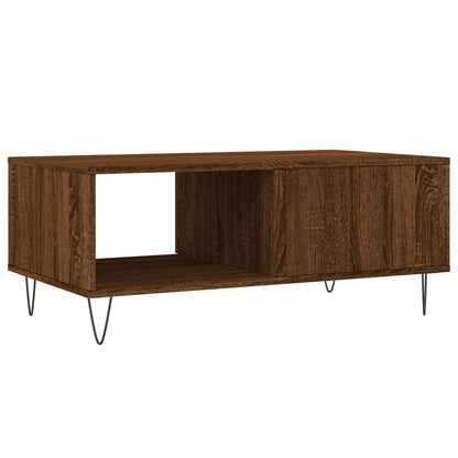 Tavolino da Salotto Rovere Marrone 90x50x36,5 cm in Multistrato | homemem39