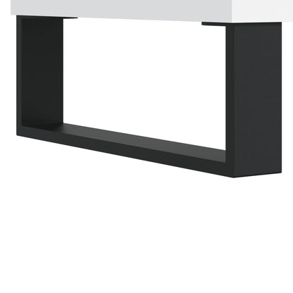 Tavolino da Salotto Bianco 90x50x36,5 cm in Legno Multistrato | homemem39