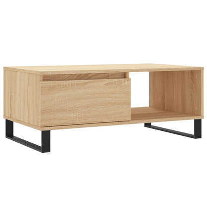 Tavolino Salotto Rovere Sonoma 90x50x36,5 cm Legno Multistrato | homemem39