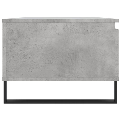 Tavolino Salotto Grigio Cemento 90x50x36,5 cm Legno Multistrato