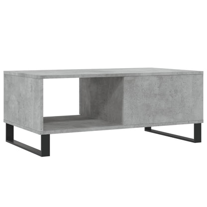 Tavolino Salotto Grigio Cemento 90x50x36,5 cm Legno Multistrato | homemem39