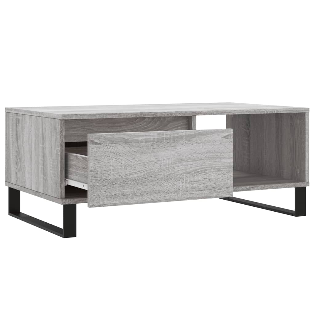 Tavolino Salotto Grigio Sonoma 90x50x36,5 cm Legno Multistrato | homemem39