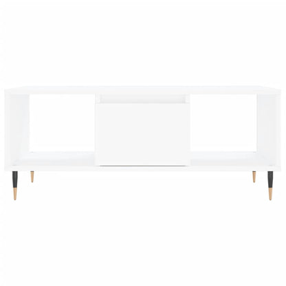 Tavolino da Salotto Bianco 90x50x36,5 cm in Legno Multistrato