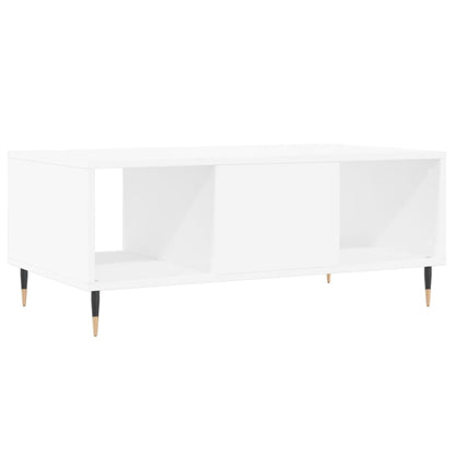 Tavolino da Salotto Bianco 90x50x36,5 cm in Legno Multistrato | homemem39