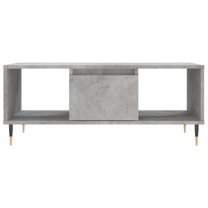 Tavolino Salotto Grigio Cemento 90x50x36,5 cm Legno Multistrato | homemem39