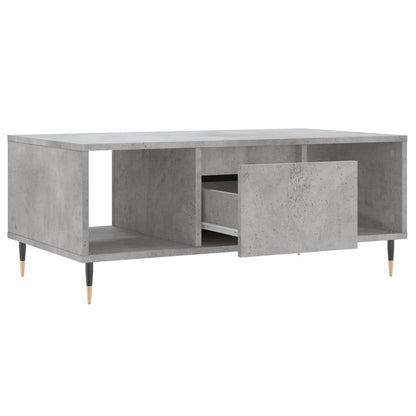 Tavolino Salotto Grigio Cemento 90x50x36,5 cm Legno Multistrato | homemem39