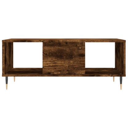Tavolino da Salotto Rovere Fumo 90x50x36,5 cm Legno Multistrato | homemem39