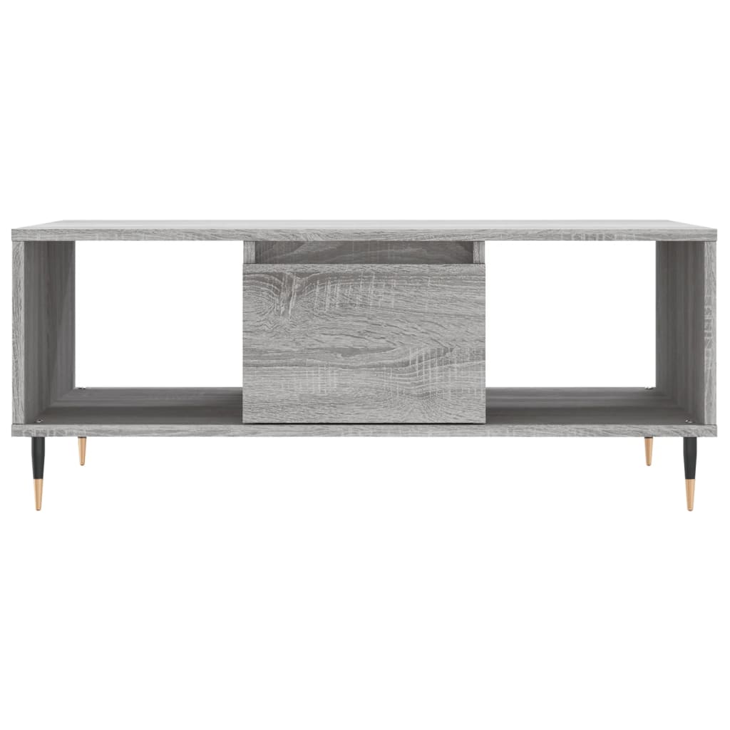 Tavolino Salotto Grigio Sonoma 90x50x36,5 cm Legno Multistrato | homemem39