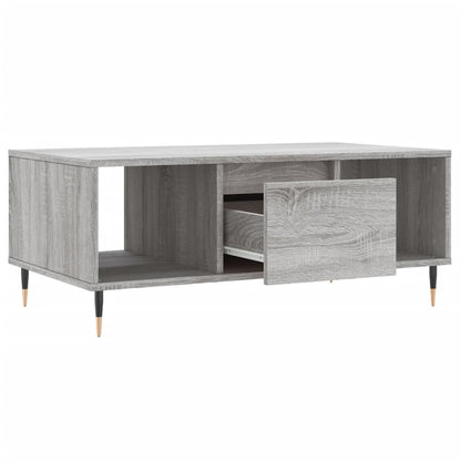Tavolino Salotto Grigio Sonoma 90x50x36,5 cm Legno Multistrato | homemem39