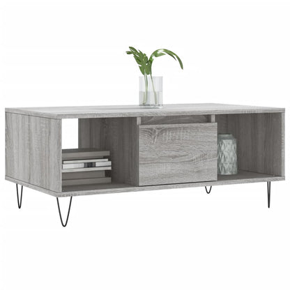 Tavolino Salotto Grigio Sonoma 90x50x36,5 cm Legno Multistrato | homemem39