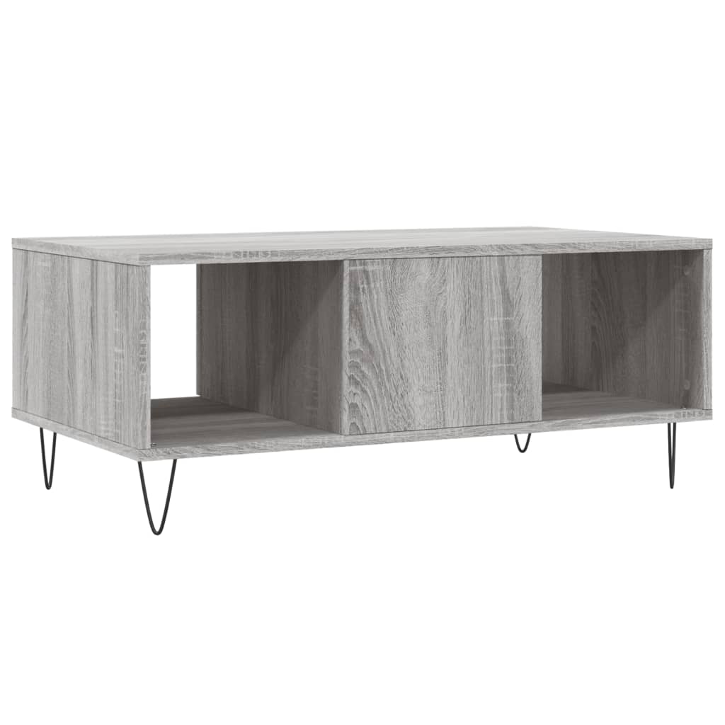 Tavolino Salotto Grigio Sonoma 90x50x36,5 cm Legno Multistrato | homemem39