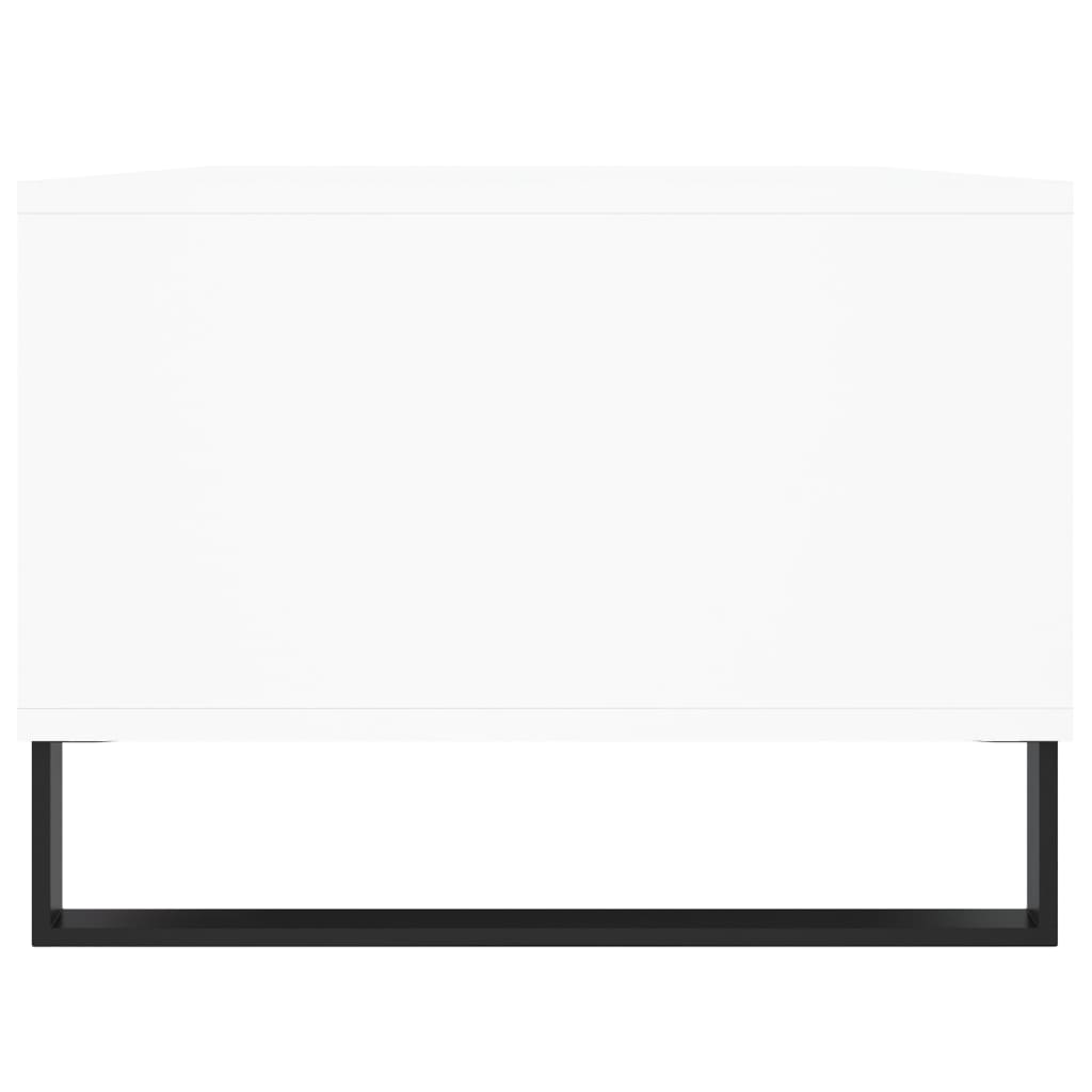 Tavolino da Salotto Bianco 90x50x36,5 cm in Legno Multistrato | homemem39