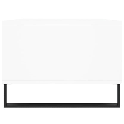 Tavolino da Salotto Bianco 90x50x36,5 cm in Legno Multistrato