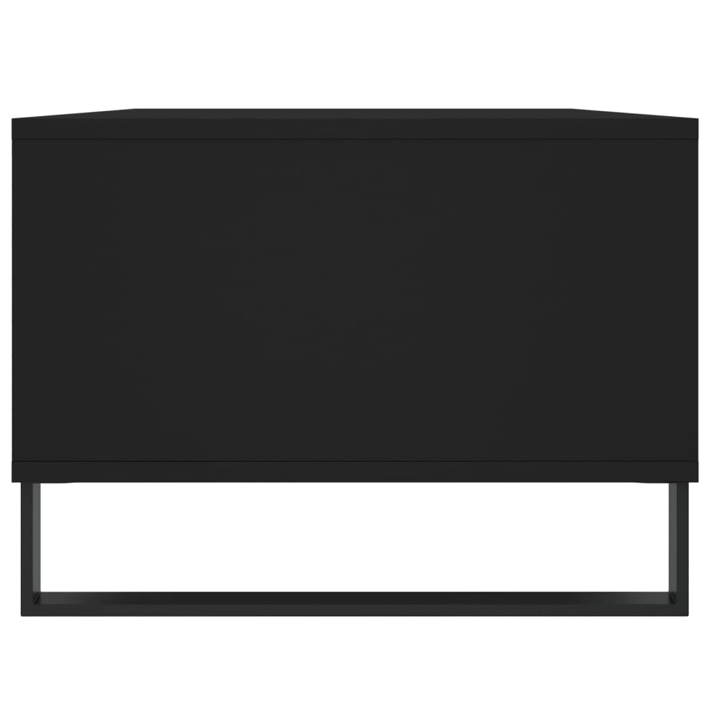 Tavolino da Salotto Nero 90x50x36,5 cm in Legno Multistrato | homemem39