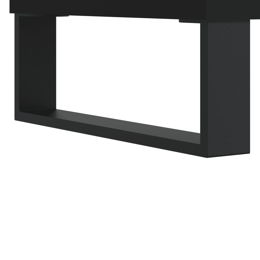 Tavolino da Salotto Nero 90x50x36,5 cm in Legno Multistrato | homemem39