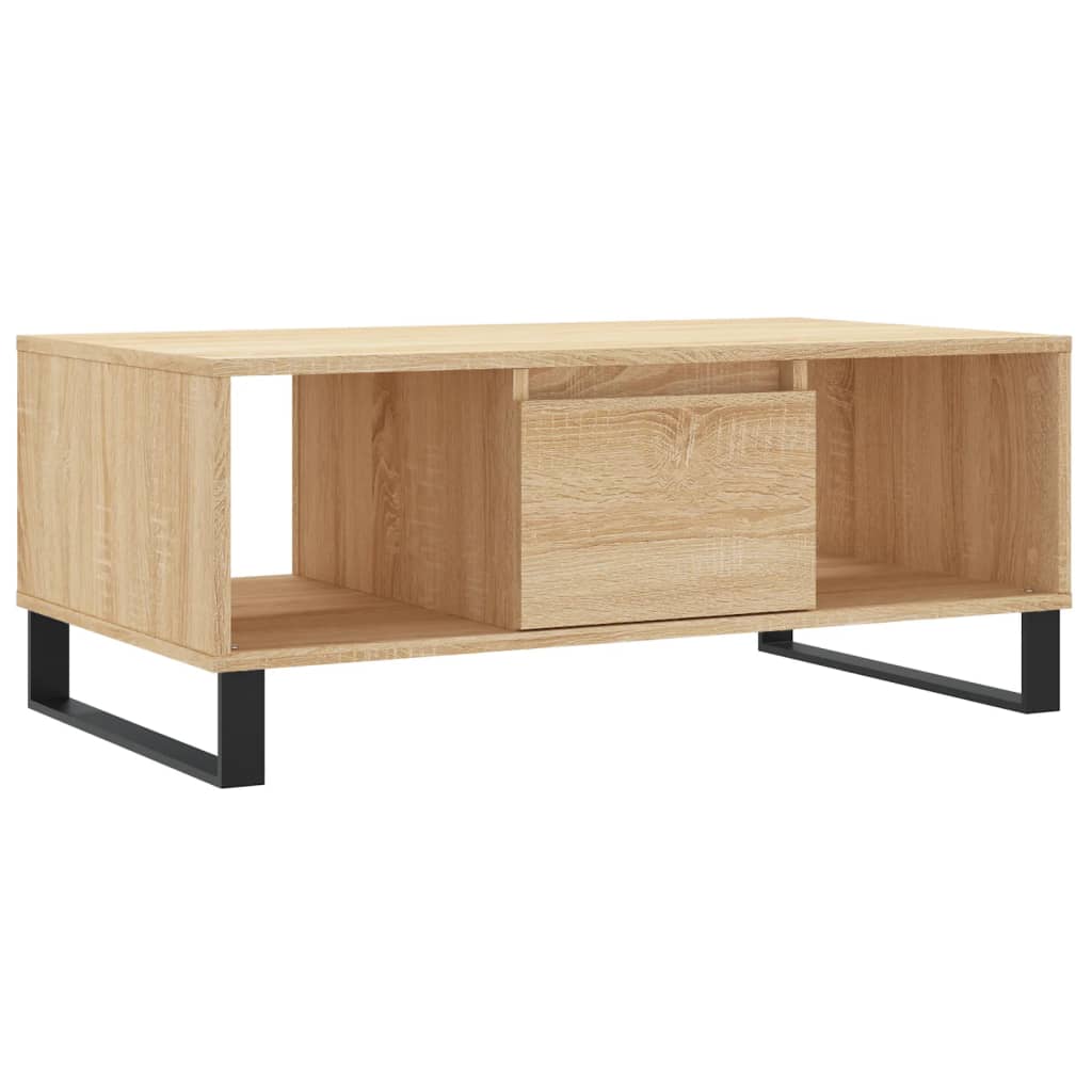 Tavolino Salotto Rovere Sonoma 90x50x36,5 cm Legno Multistrato | homemem39