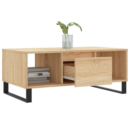 Tavolino Salotto Rovere Sonoma 90x50x36,5 cm Legno Multistrato