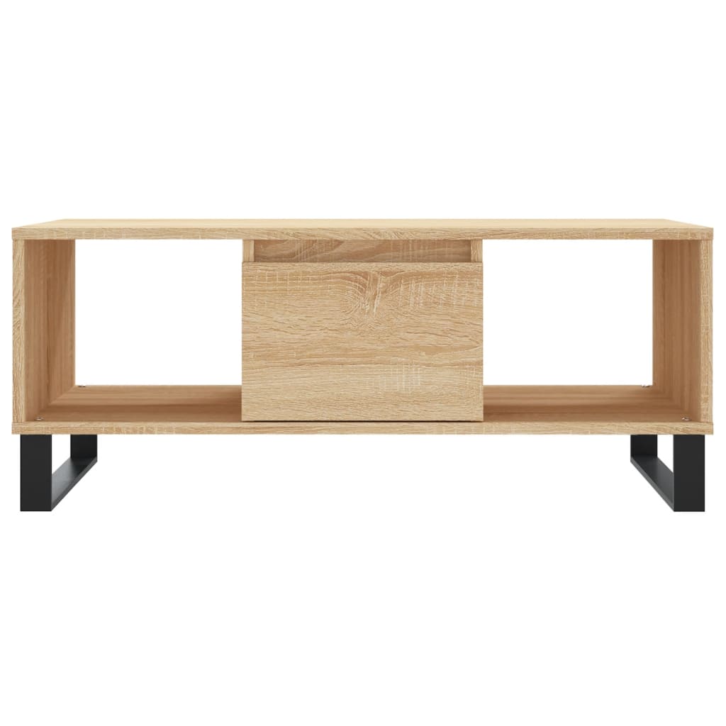 Tavolino Salotto Rovere Sonoma 90x50x36,5 cm Legno Multistrato