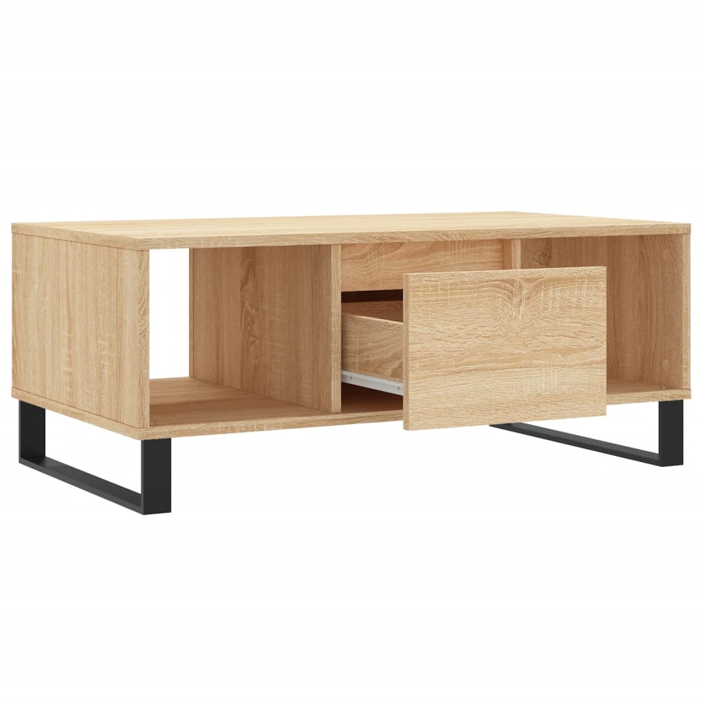 Tavolino Salotto Rovere Sonoma 90x50x36,5 cm Legno Multistrato | homemem39