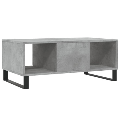 Tavolino Salotto Grigio Cemento 90x50x36,5 cm Legno Multistrato | homemem39