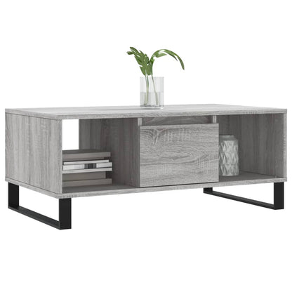 Tavolino Salotto Grigio Sonoma 90x50x36,5 cm Legno Multistrato | homemem39