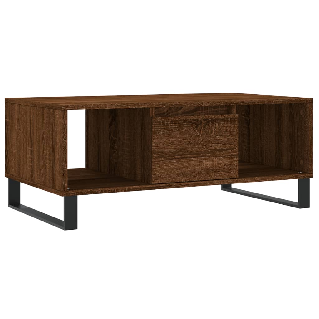 Tavolino da Salotto Rovere Marrone 90x50x36,5 cm in Multistrato | homemem39