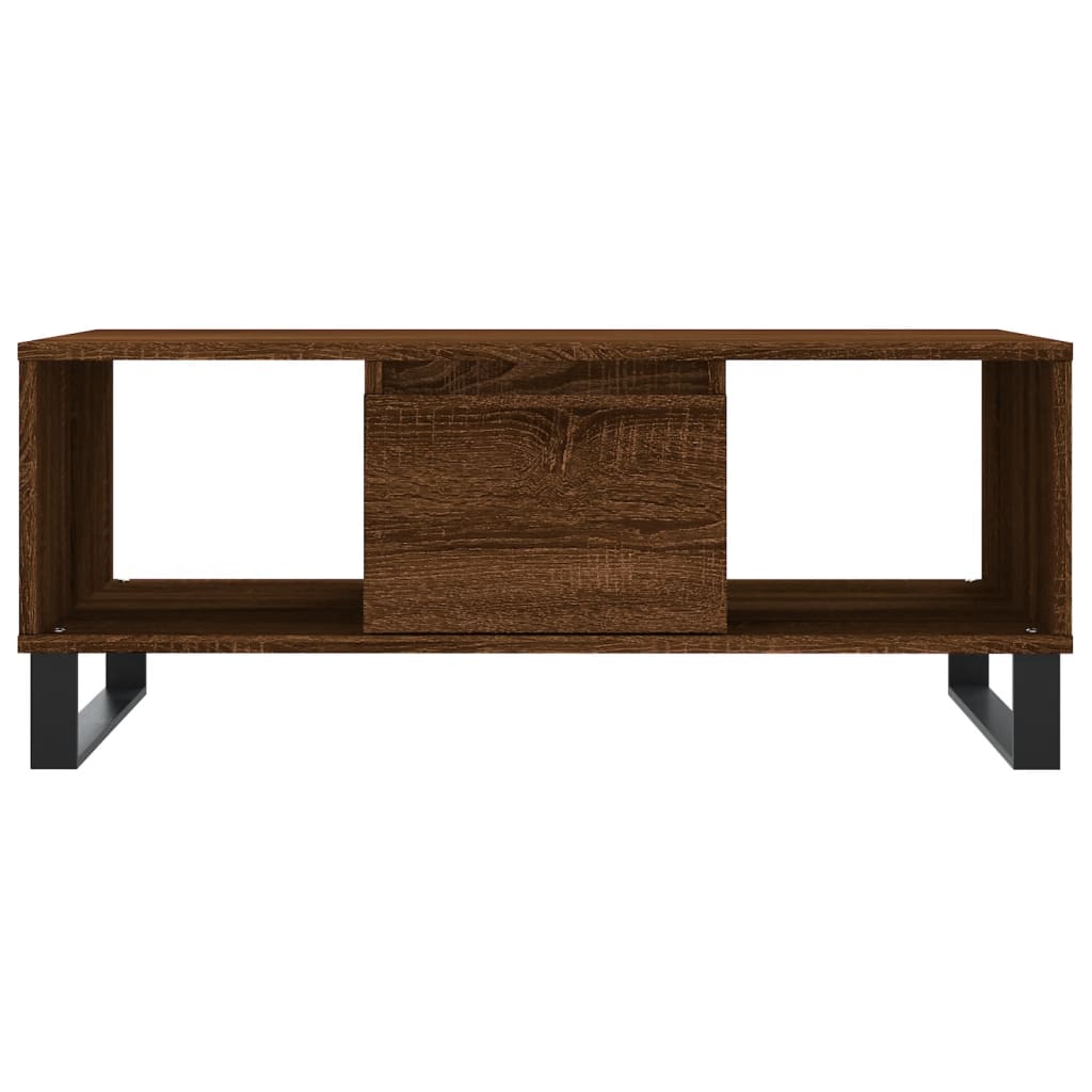 Tavolino da Salotto Rovere Marrone 90x50x36,5 cm in Multistrato | homemem39